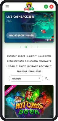 boaboa.com in der mobilen Version