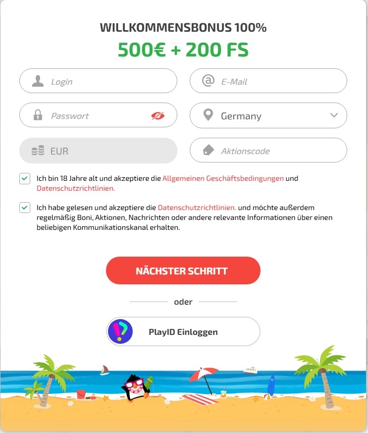 Registrierung